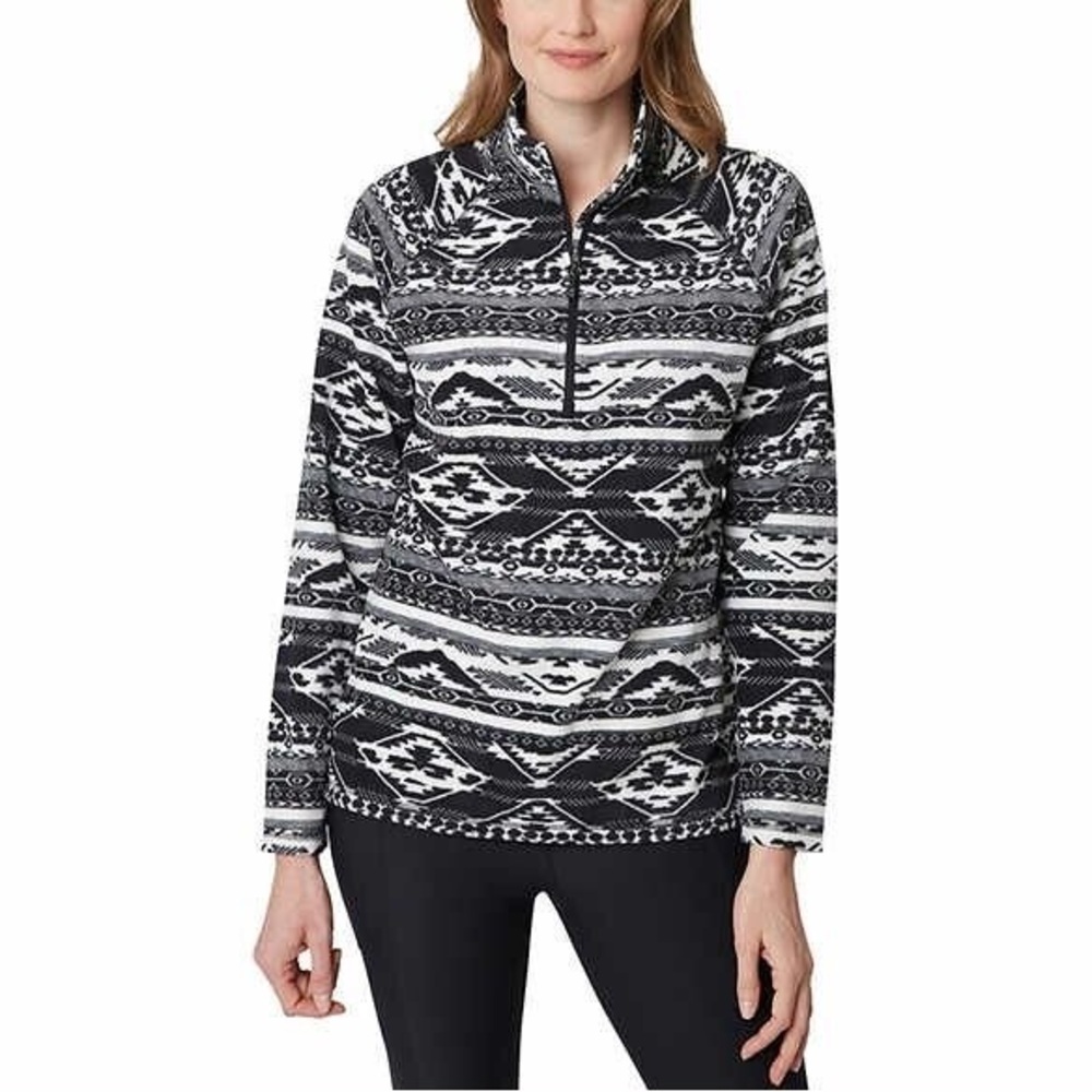 Eddie Bauer Ladies Midweight Plush Quarter Zip Fleece Pullover XL
